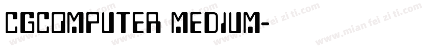CgComputer Medium字体转换